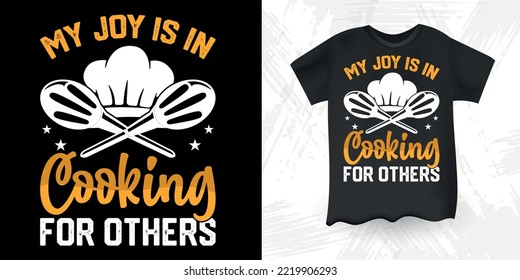 Funny Vintage Cooking Chef T-shirt Design