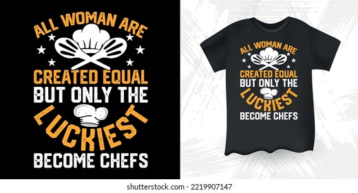 Funny Vintage Cooking Chef T-shirt Design