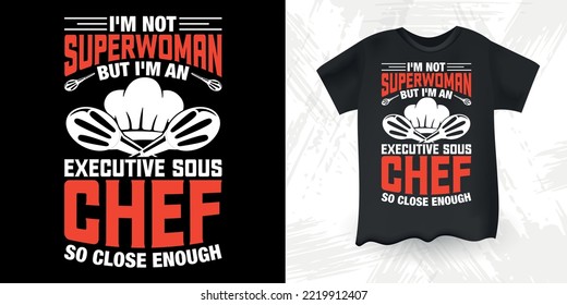 Funny Vintage Cooking Chef T-shirt Design