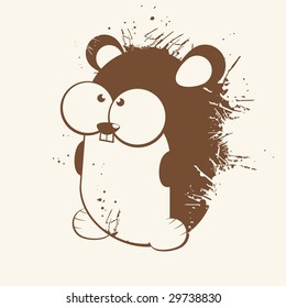 funny vintage hamster