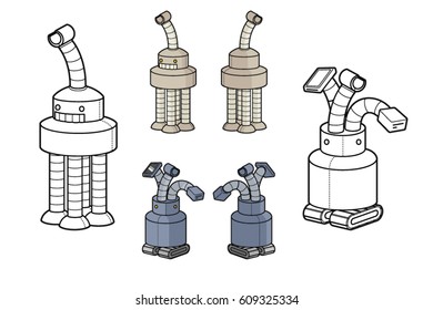 Funny waiter robots