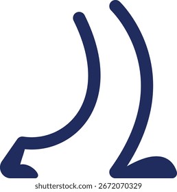 Funny walking legs vector illustration