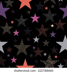 Funny wallpaper for textile and fabric. Fashion style. Colorful bright. Isolated volumetric umbrella, triangle, circle, star and ladder. Multi-colored elements from the game.