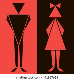 funny wc restroom symbols