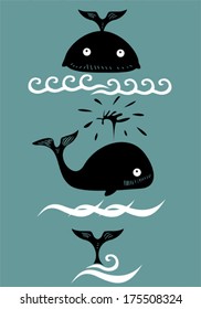 Funny whale