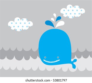 funny whale holiday