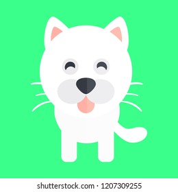 Funny White Wolf
