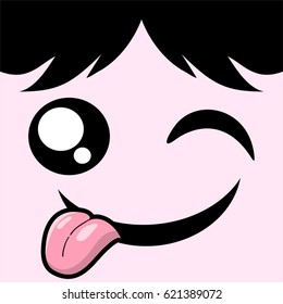 funny wink expression