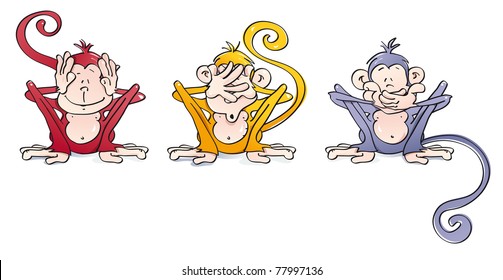 Funny Wise Monkeys