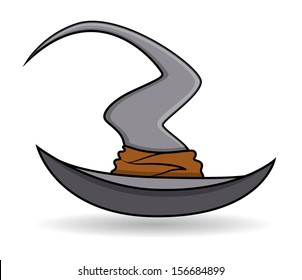 funny witch cap vector