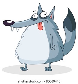 Funny wolf
