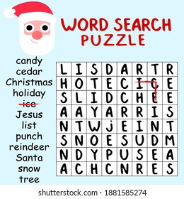 Educational Game Children Word Search Puzzle Stock Vector (Royalty Free ...