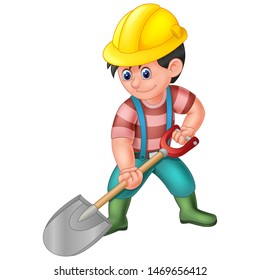 Funny Worker Cartoon For Your Design
