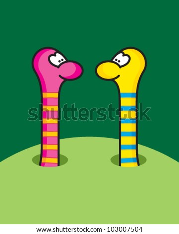 Funny worms / FIRST MEETING