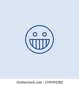 funny wow emoji line iconic illustration. ui icon 