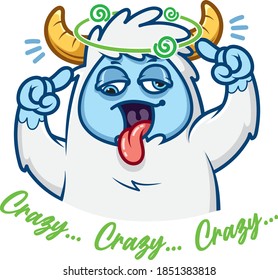 Funny Yeti vector character design