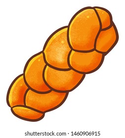 Funny and yummy french bread ready to eat
