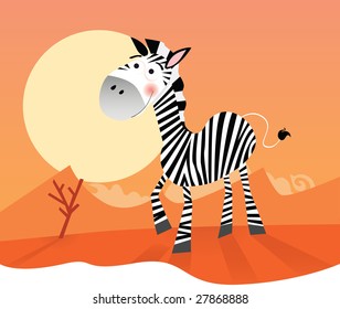 Funny zebra.