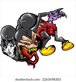 funny zombie in vector art