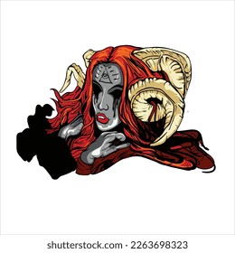 funny zombie in vector art