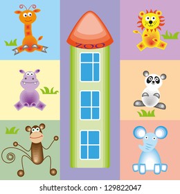Funny zoo animals