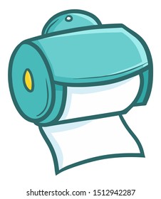 Funnya and cute tosca green template for tolilet tissue