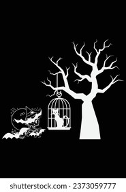 Funny-Halloween eps cut file for cutting machine