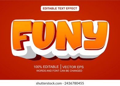 Funy text effect, editable text style
