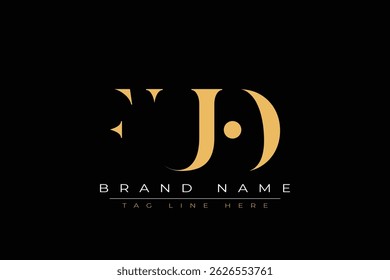FUO abstrakte Buchstaben-Logo-Design. Dieses Logo besteht aus drei abstrakten Buchstaben.