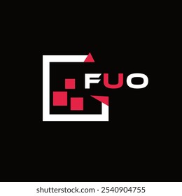 FUO creative minimalist letter logo. FUO unique vector initials alphabet letter logo design 
