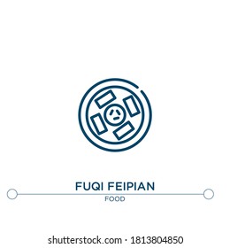 fuqi feipian outline vector icon. simple element illustration. fuqi feipian outline icon from editable food concept. can be used for web and mobile
 svg