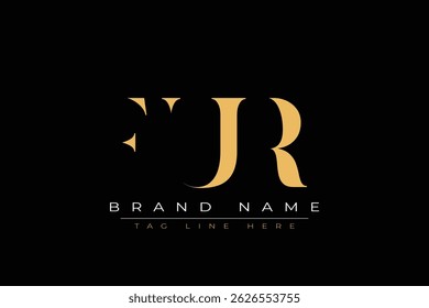 FUR abstract letter logo design. This logo is designed by three abstract letters.