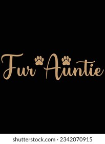 Fur auntie EPS file for cutting machine. You can edit and print this vector art with EPS editor.