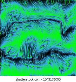 Fur background. Aurora. Ice texture. Feather pattern.