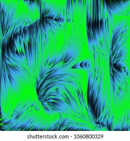 Fur background. Aurora. Ice texture. Feather pattern.