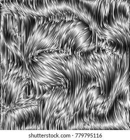 Fur background. Aurora. Ice texture. Feather pattern.