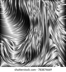Fur background. Aurora. Ice texture. Feather pattern.