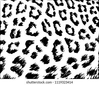 Fur cheetah. Template. Texture of natural fur.Abstract vector illustration. Object isolated on white