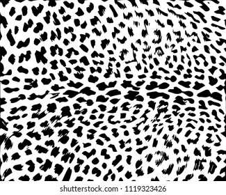 Fur cheetah. Template. Texture of natural fur.Abstract vector illustration. Object isolated on white
