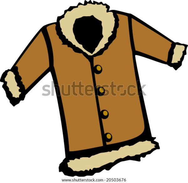 Fur Coat Stock Vector (Royalty Free) 20503676