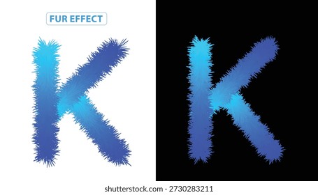 Pelzeffekttext für Logo-Designs