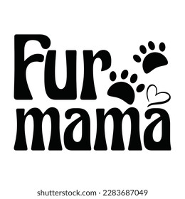 Fur mama with cat and love 