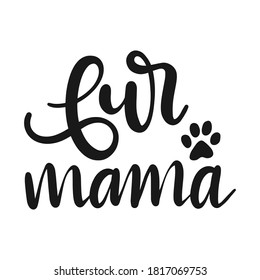 Fur mama vector arts design.