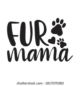 Fur mama vector arts illustration.