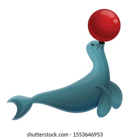 Fur seal icon. Cartoon of fur seal vector icon for web design isolated on white background