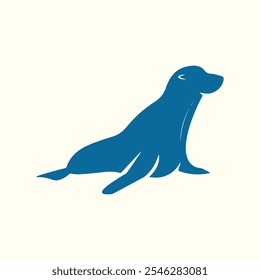 Fur Seal trendy artwork stunning abstract vector illustration colorful applied design.eps