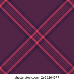 Tela de la comprobación del Vector de piel, fondo inconsútil al por menor de la tela escocesa. Textil tartán de textura de patrón estacional en paleta de colores rosa y oscuro.