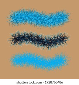 Fur vector scatter brushes (colorable by stroke color) and sample