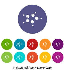 Furan icons color set vector for any web design on white background