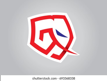 Furious elephant logo